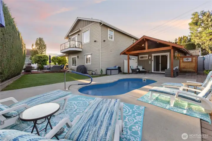 Home and ADU cabin both fully finished and turn key ready with your own private pool.