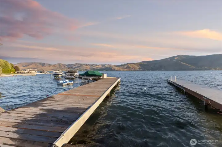 Shared dock space #1 is 10 feet beach and also your own  bouey to tie up at.