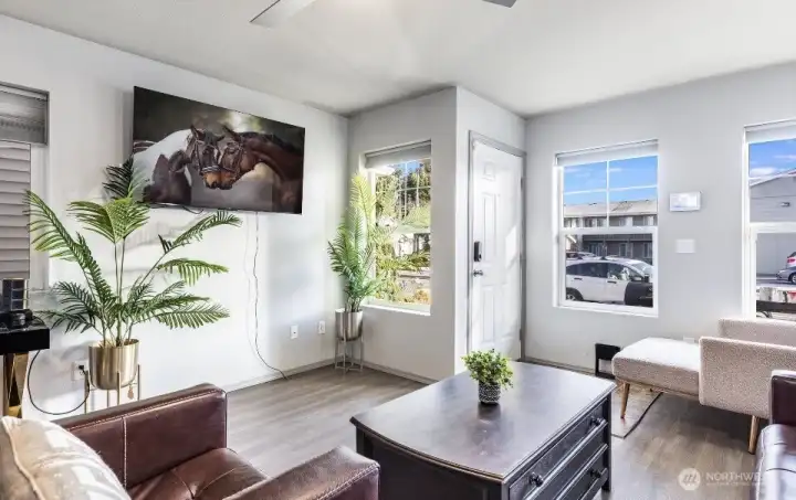 Living room of lower unit.