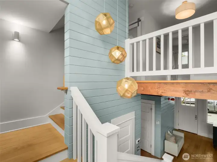 Beautiful open stairwell.