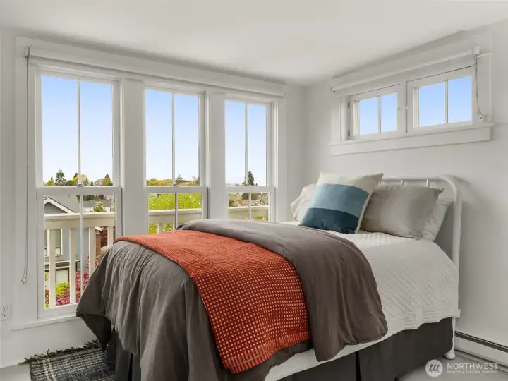 Guest suite on upper level.  4th bedroom non-conforming.