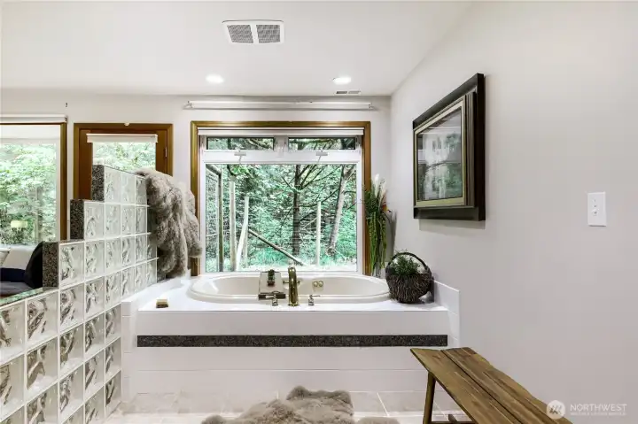 2nd primary bedroom..the large jetted tub is a spa-like retreat