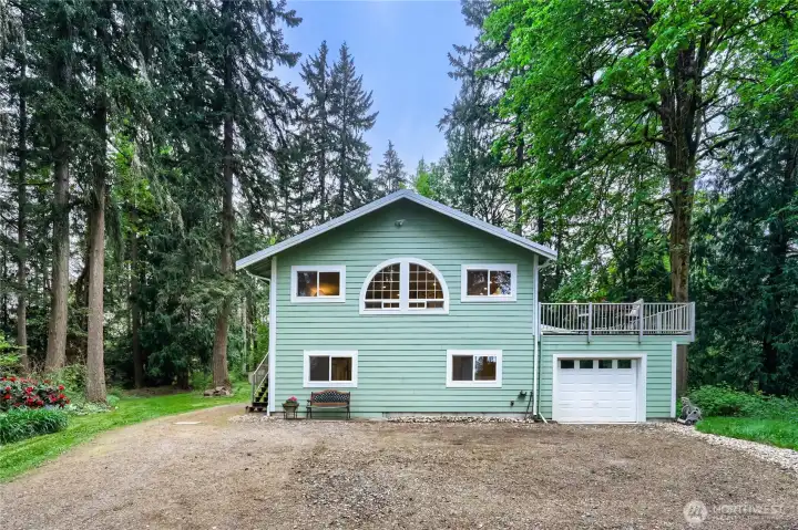 TWO separate 1200 detached ADU's (upper & main level) with oversized 1 car garage