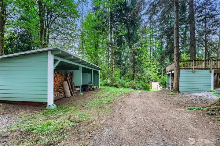 Storage and wood shed....previously used for horses, etc