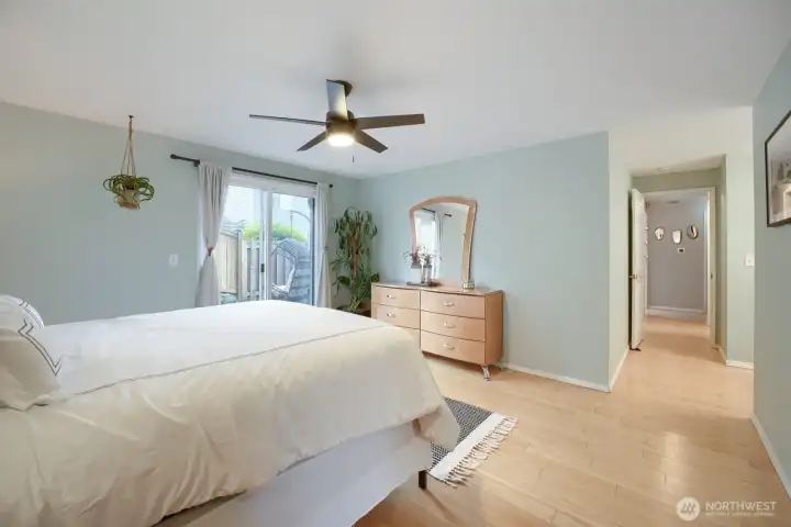 Another view of the sizable primary bedroom