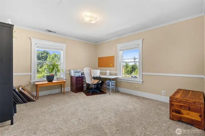 Whether you need guest rooms, creative space, or a dedicated office, the second floor offers three versatile bedrooms to fit your lifestyle.