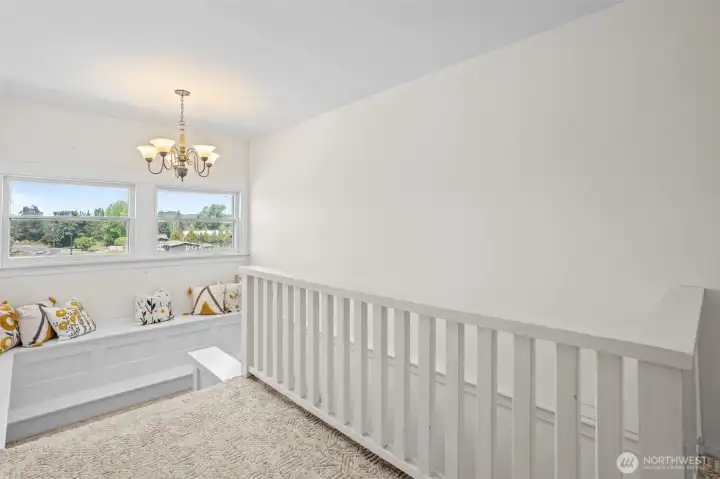 As you climb the staircase, charming window seats at each level invite you to pause, enjoy the natural light, and imagine the generations who may have sat in the same spot watching the seasons change.