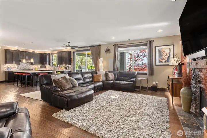 The Heart and Hub of the Home. Easily connect with a open floor plan for the kitchen and living areas- easy to the outdoor living space as well.