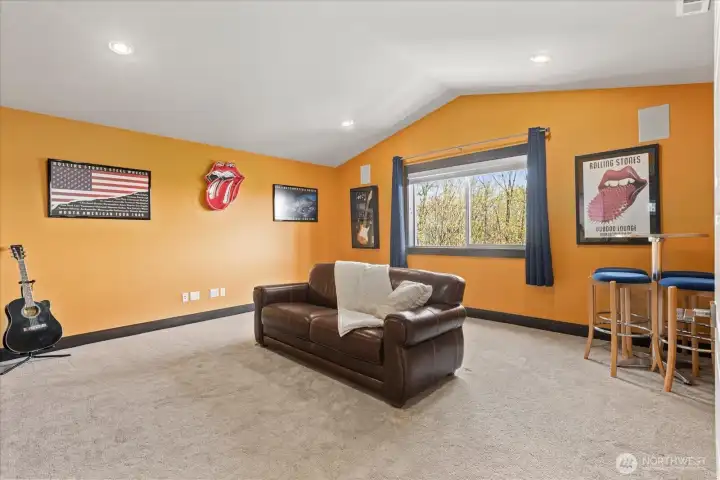 272 sq ft BONUS- MEDIA room. You can fit a foosball or pool table in here. Perfect gathering space.