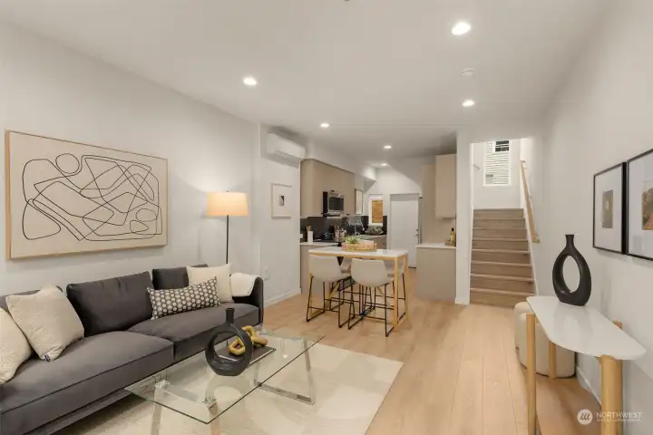 Photos of model home with similar finishes & floor plan. Step inside to an open-concept main level where style meets functionality.