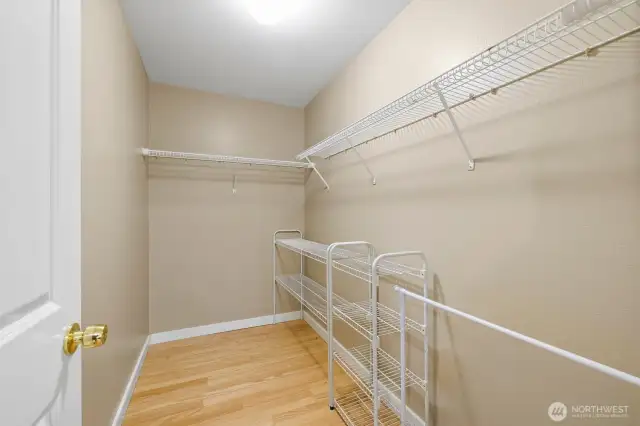 Master bedroom closet