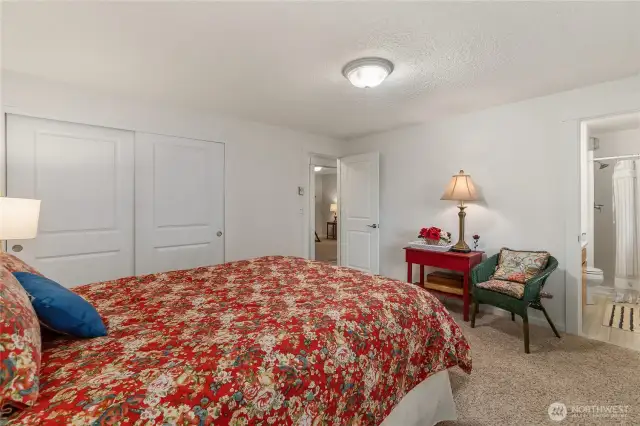 First Primary bedroom on Westside of Home, 3/4 bath