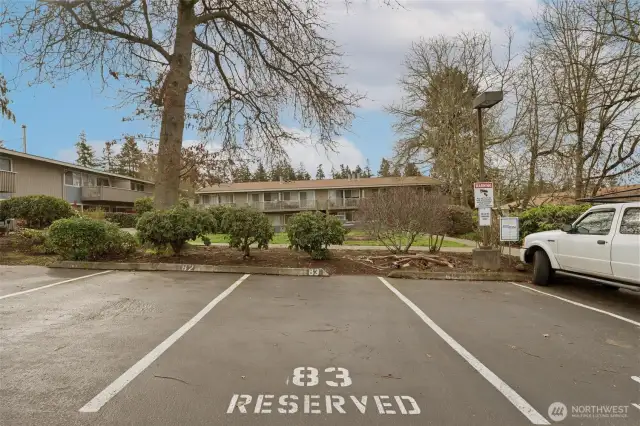 Reserved parking spot!