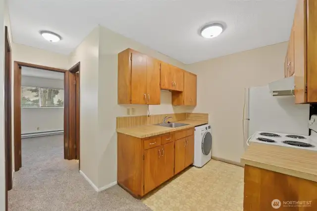 Bonus feature: washer dryer combo. (In addition to the community laundry facilities).