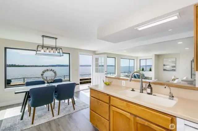 The best view from a kitchen sink you'll find.
