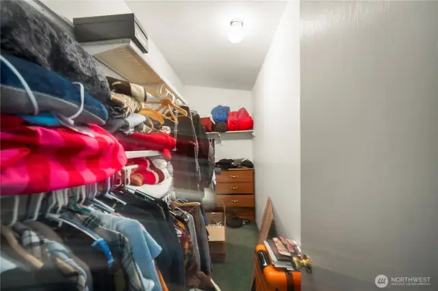 Massive Walk In Closet in the Primary Bedroom.