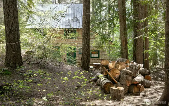Nestled in a Peaceful Forest Setting