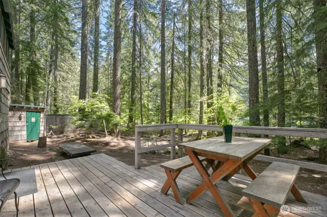 A Perfect Place to  Gather - Front Cabin Deck with Built-in Seating