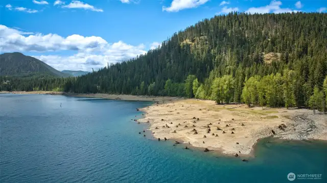 Natural Beauty in the Deep Blue Waters of Lake Kachess - a Recreational Playground