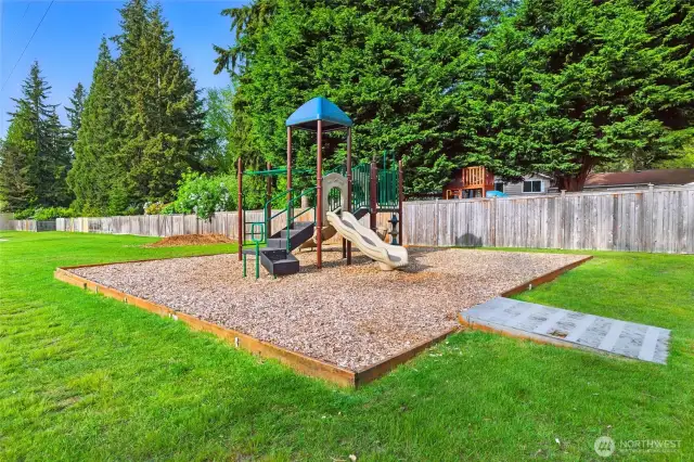 This kids' playground was installed just last year.