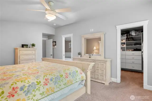 Looking toward the Walk-in closet and ensuite.