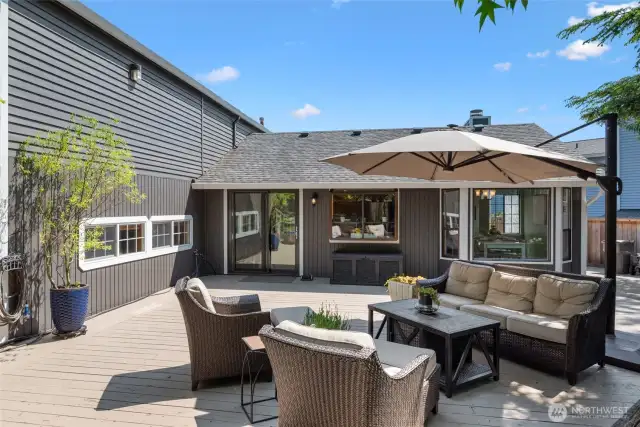 A look at the back side of this amazing home.