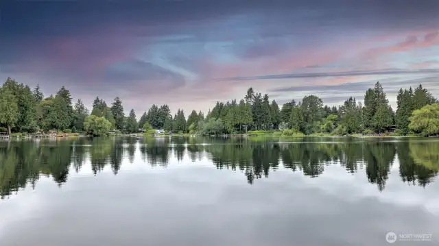 Wonderful serene views of Lake Haller from your ultra private home.