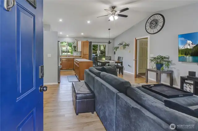 Enter into the open living space