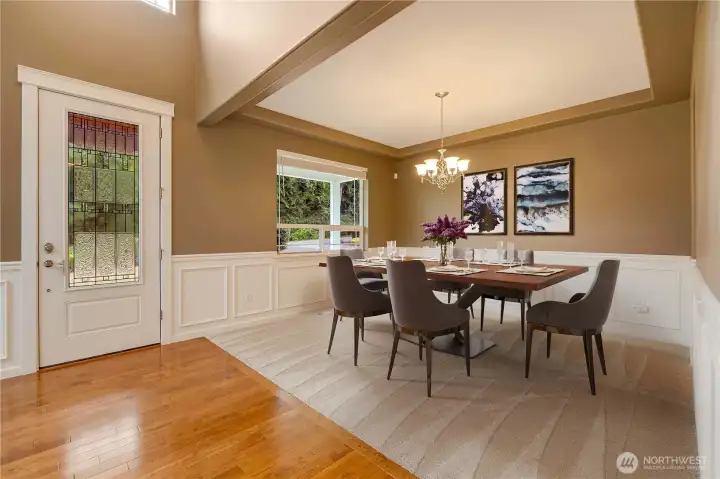 Digitally Staged, Dining Area.