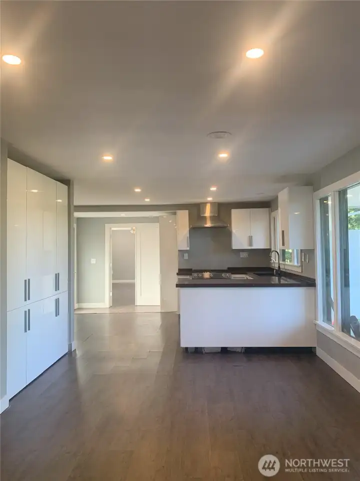 Existing remodeled house - kitchen & dining view