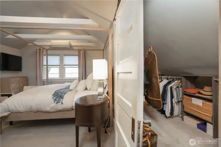 So much closet space on both sides of the primary