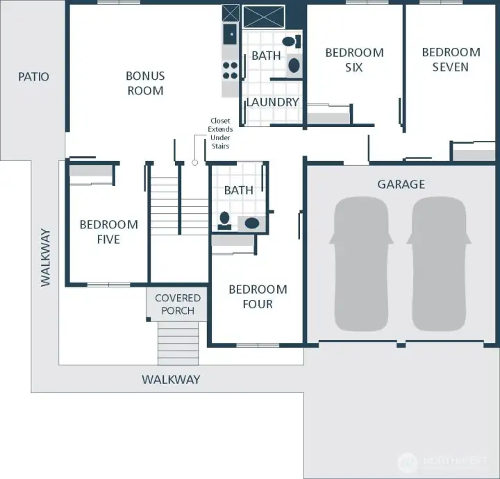 Image is a rendering. Photographs are for illustrative purposes only. Features, finishes, interior/exterior colors, landscaping and floorplan shown may vary from actual homes built.