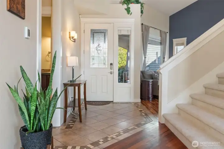 Nice open & airy entrance to your home!