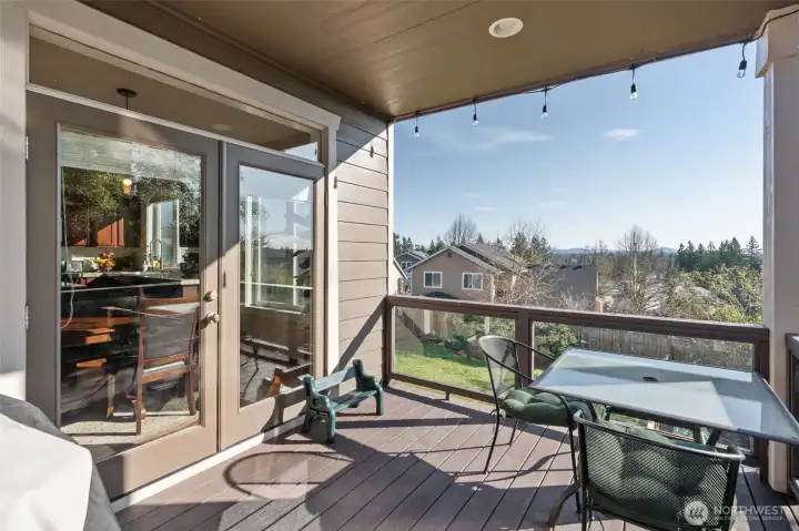 Main level covered deck