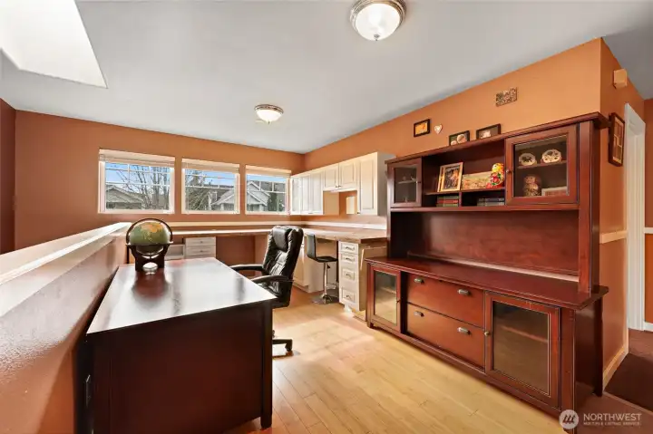 Not only three bedrooms! Additionally, boasts large loft, or office, or media center, or homework central!