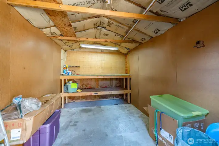 Interior of Shed