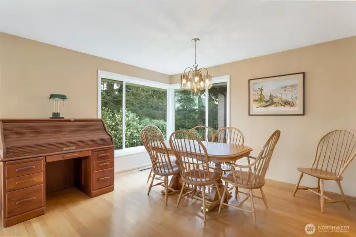 Dining area with plenty of natural light