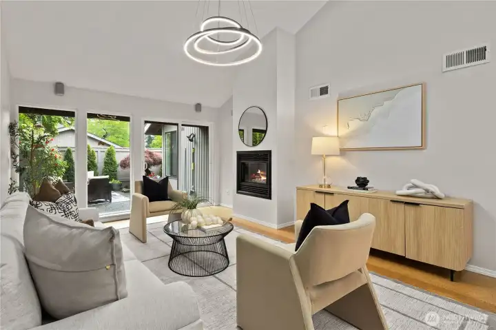 Experience indoor-outdoor flow to the garden