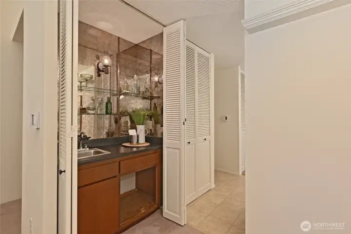 Your personal mini-bar; awaits your small fridge or ice machine.