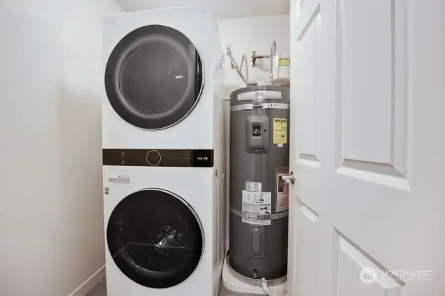 Laundry stays and a BRAND NEW water heater! BONUS!!!