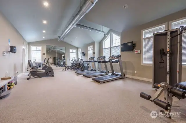 Clubhouse has workout room - save money and ditch the gym membership!