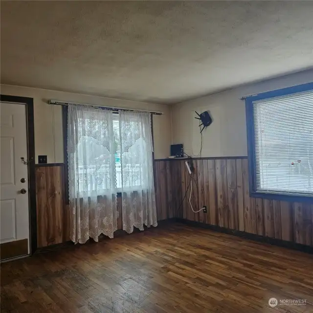 Living room and front entry