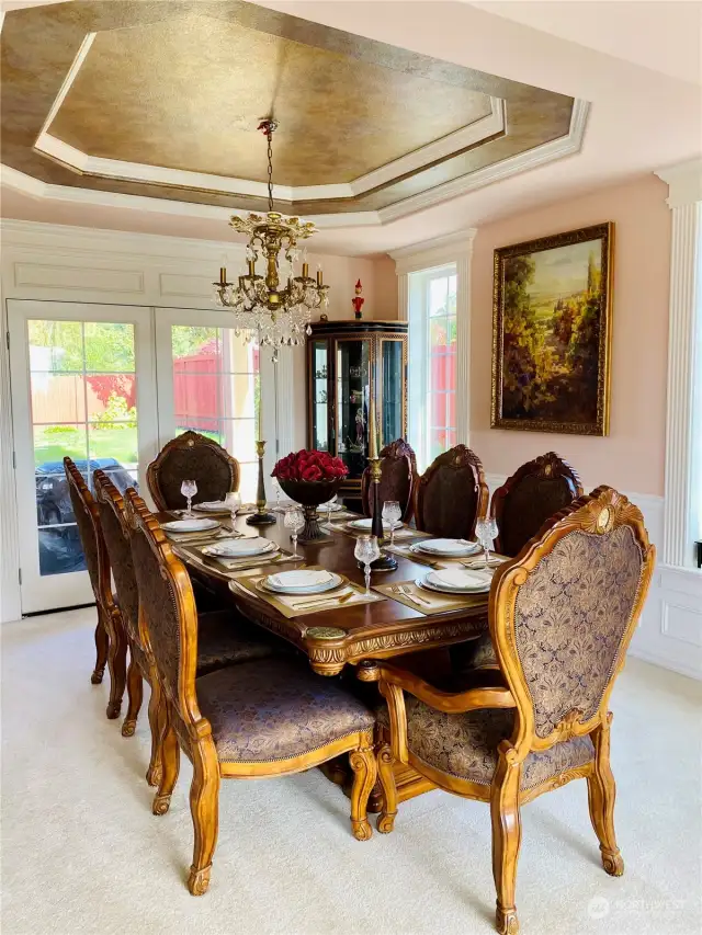 Formal dining room.