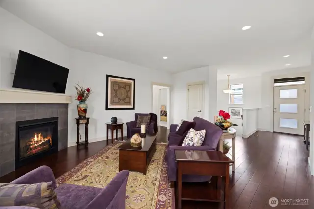 Open concept living with great territorial views to the greenspace directly behind the home