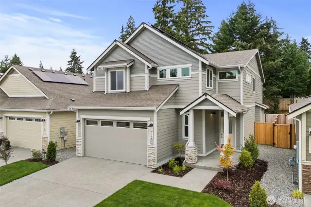 Lot 93-Home under construction, photo for illustration only. Estimated completion July 2025.  9035 Wyatt Ct SE Tumwater WA 98501  The Noble plan# 2385  4 beds 2.5 baths  Den/office plus Bonus room