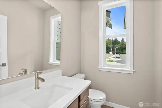Half/ powder room. Home under construction, photo for illustration only.