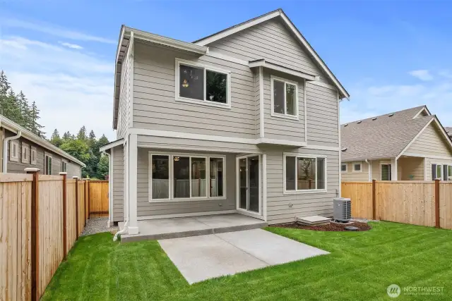 Fully landscaped front & backyards. Home under construction, photo for illustration only.