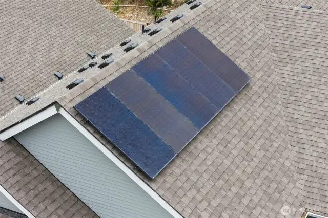 Silfab solar panels. Home under construction, photo for illustration only.