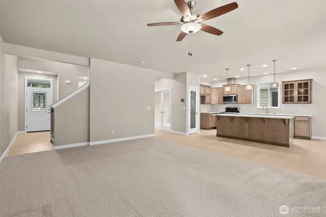 Open concept living. Home under construction, photo for illustration only.