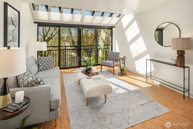 Welcome home to your top-floor corner unit, where privacy and peace are guaranteed.